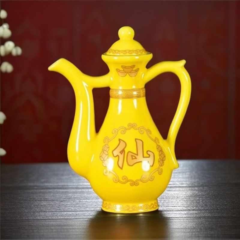 拜财神倒酒壶供奉净水壶上供茶壶寺庙佛堂净水壶仙家供酒壶