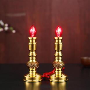 电子led蜡烛灯 供佛供奉拜神香烛香火家用长明灯插电财神爷电香炉