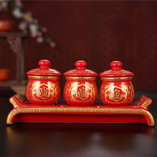 陶瓷莲花水杯财神高脚杯茶杯酒杯家用供水专用杯贡品杯子仙家杯