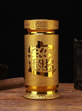 香根收纳佛堂莲花插香香桶线香竹签香莲花线香香筒插香桶