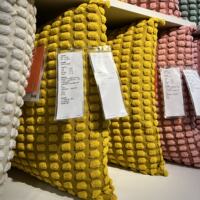IKEA genuine Swabpe cushion/throw pillow with duck feather core, 50x50cm, corn fluff, detachable and washable thumbnail 8