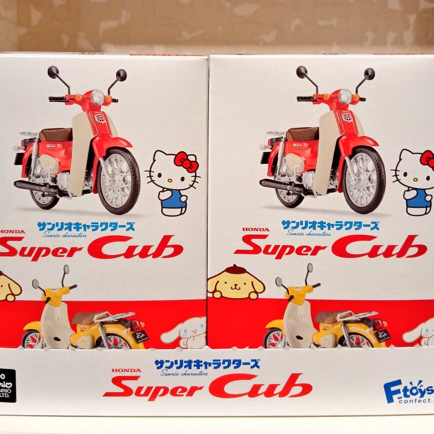 【日本现货】盒玩 三丽鸥联名本田 Super Cub摩托车模型