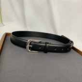 神器 牛仔短休闲裤 女士新款 简约百搭针扣二层牛皮腰带休闲搭配衬衫