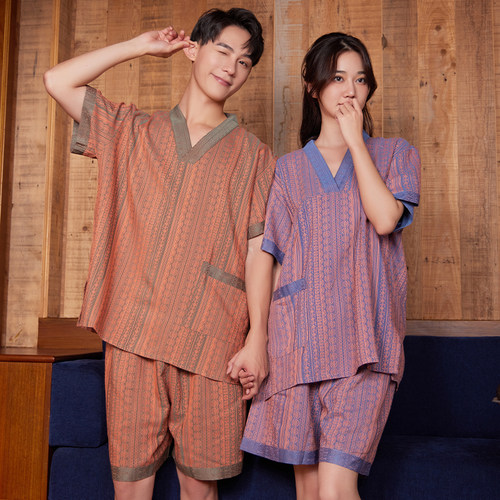 汗蒸服女纯棉全棉高档