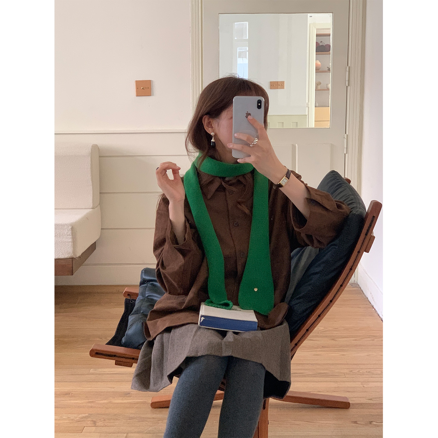 原创款~100美利奴羊毛金标围巾女