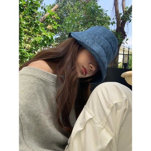 芝士商店~显脸小素颜卷边渔夫帽