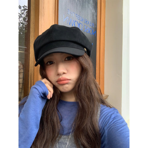 芝士商店~日常搭配复古报童帽女