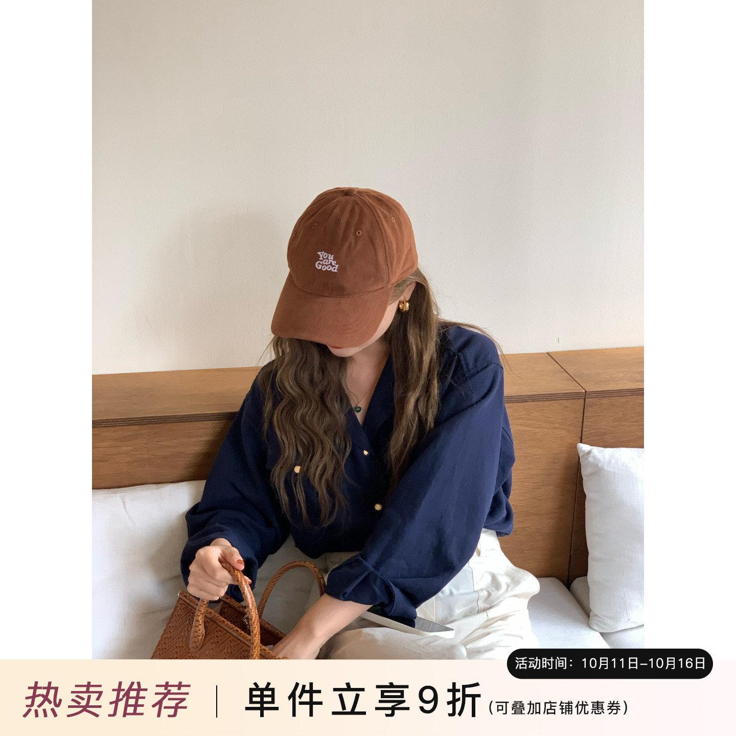芝士商店~字母刺绣棒球帽情侣款