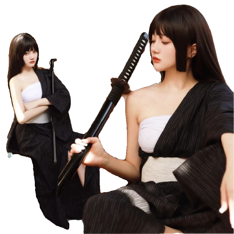日本女士和服武士长袍浴衣写真