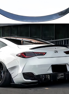 适用于2015-2020款英菲尼迪Q60 Q60S尾翼 改装免打孔烤漆压尾翼