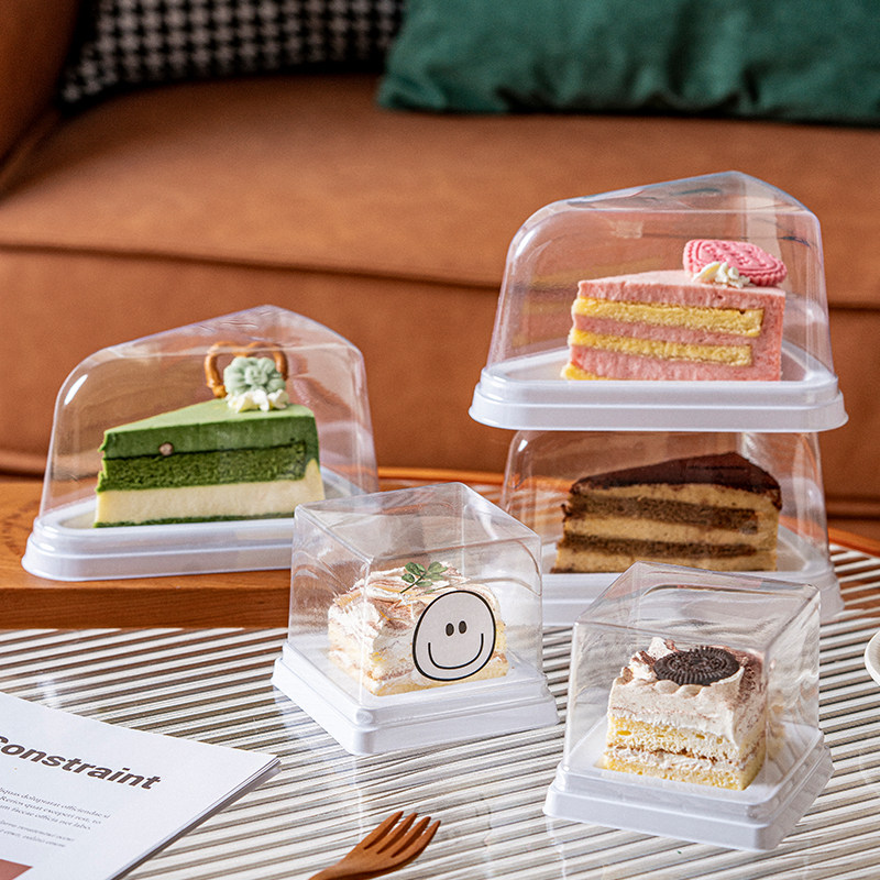 网红加厚款三角形千层慕斯蛋糕盒6寸8寸蛋糕切件盒慕斯方形甜品盒,厨房/烹饪用具,点心包装盒/包装袋,淘宝优惠券,粉丝福利购,淘宝优惠卷