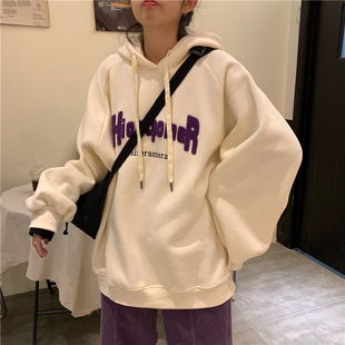 2021新款ins超火卫衣男女宽松潮韩版原宿bf慵懒风chic上衣外套