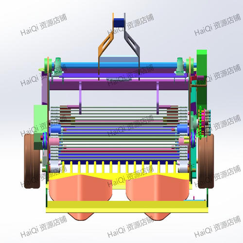 振动收获机3D数模模型图纸