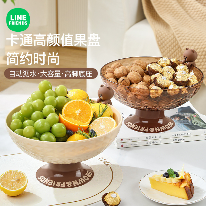 水果盘客厅家用新款茶几可沥水果盘高档轻奢糖果盘摆放零食盘