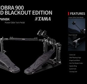 TAMA    新款黑武士双踩HP900 HP910系列爵士鼓双踩正品行货包邮