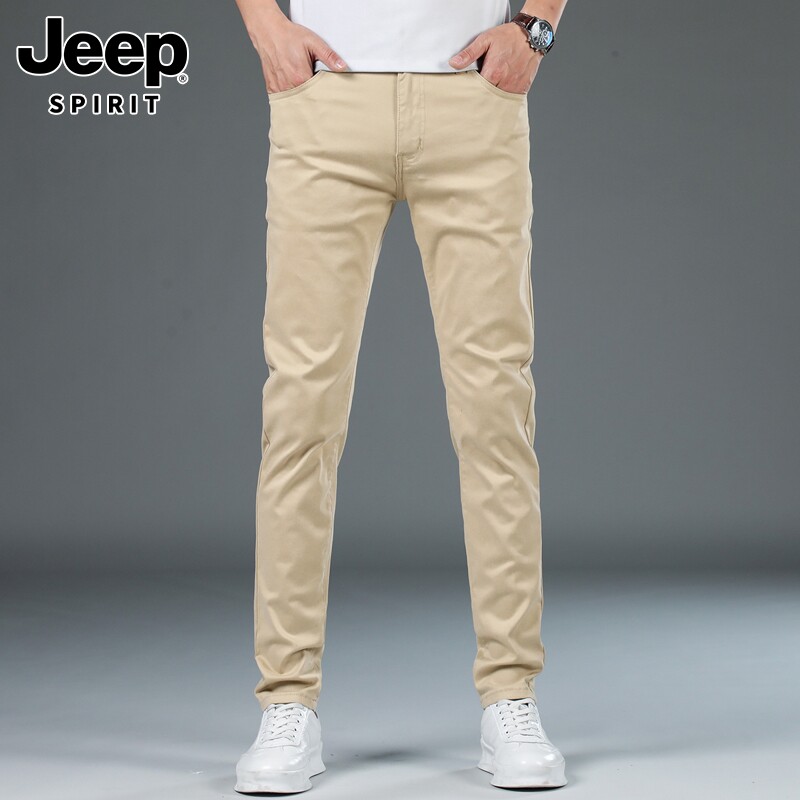 JEEP SPIRIT JEANS MENS SPRING LOOSE STRAIGHT LEG BUSINESS TROUSERS TREND HANDSOME CASUAL PANTS MEN