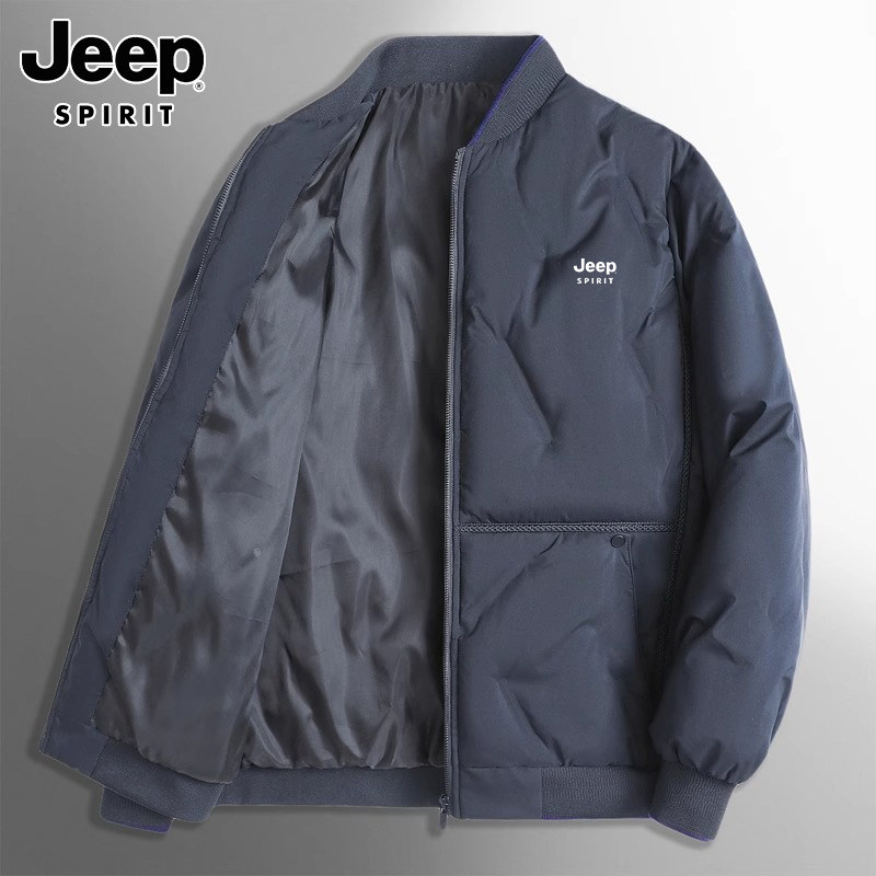 JEEP COTTON CLOTHES MENS WINTER FASHION BRAND THICKENED WARM COTTON CLOTHES BASEBALL COLLAR CASUAL PLUS SIZE VERSATILE CARGO COAT MEN