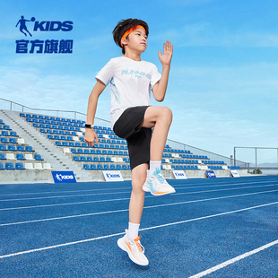 乔丹童装男童短袖套装2025夏季新款儿童速干运动2件套短裤T恤夏装