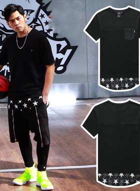 周杰伦同款T恤土耳其冰淇淋MV地表中长款短袖男装明星潮牌2021夏