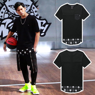 男装 短袖 明星潮牌2021夏 T恤土耳其冰淇淋MV地表中长款 周杰伦同款