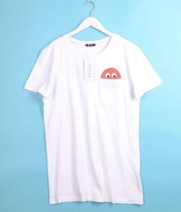 男女情侣舒适凉感时尚 男女情侣宽松印花guess男t恤