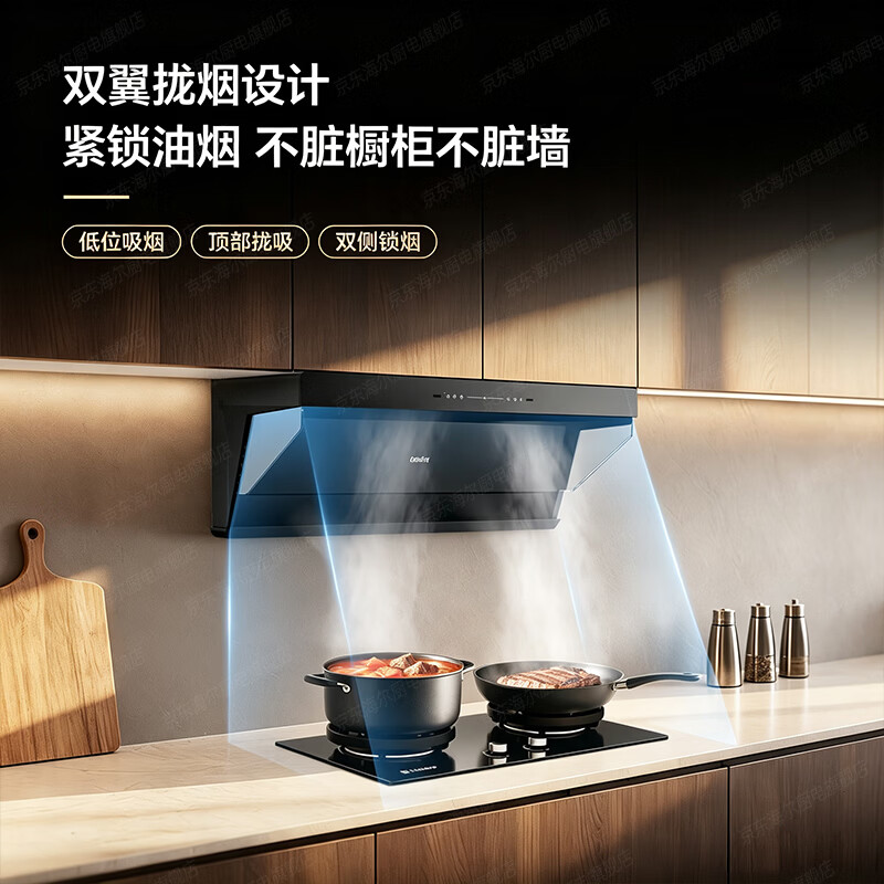 海尔抽油烟机F1V变频顶侧双吸