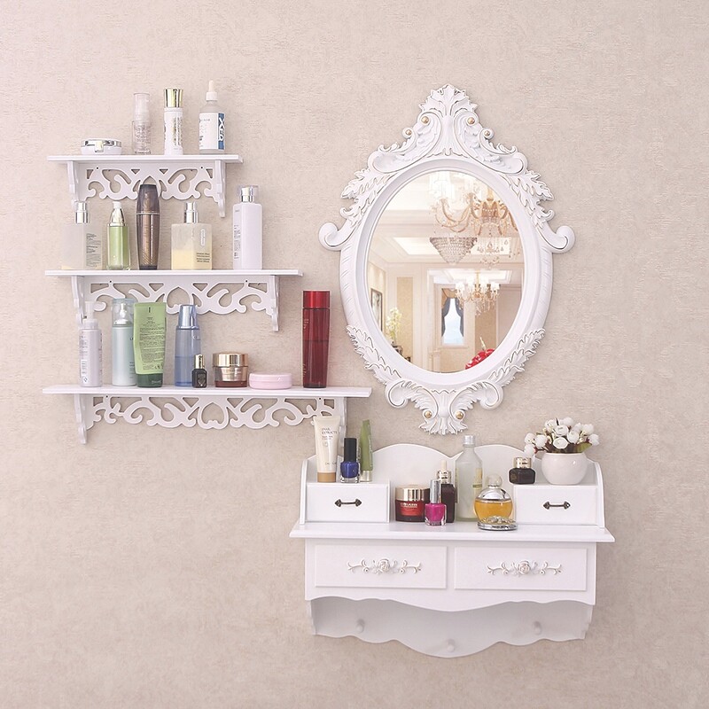 北欧风梳妆台 现代简约小型日式迷你化妆柜卧室ins网红伸缩梳妆桌|ruв категории жилой мебели, Таблица класса, комод/стол - от Buy2taobao.com для оказания профессиональной услуги покупки агента Taobao