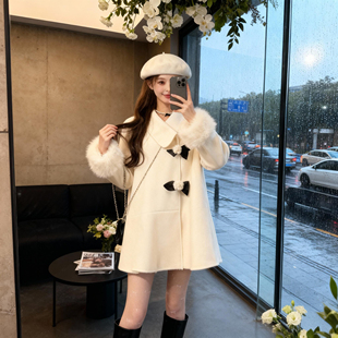 外套女高级氛围感QY0103 有里布芭蕾山茶花小个子冬季 2025秋季 新款