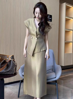 【有里布】2026夏季新款法式赫本风气质套装裙夏季两件套D1594