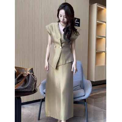 【有里布】2026夏季新款法式赫本风气质套装裙夏季两件套D1594