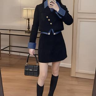 套装 洋气高腰显瘦两件套2025春季 赫本风气质时尚 法式 2105 新款