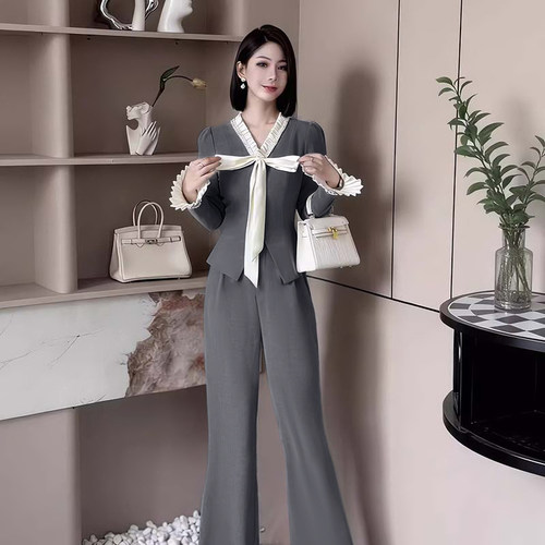 两件套重要场合漂亮套装女春秋爆款高级感超火穿搭一整套D4710