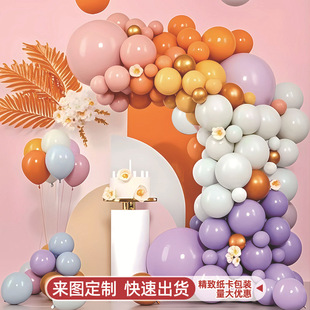 跨境开业拱门气球链生日气球布置装饰派对套餐套装高级感场景用品