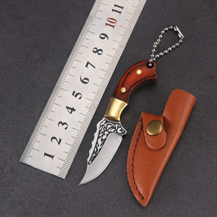 迷你蒙古族手把肉刀手扒肉刀小刀餐刀牛排刀红木内蒙古人吃羊肉刀