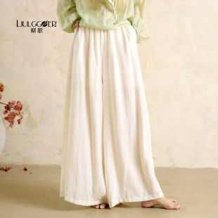 子女 中国现代舞飘逸宽松直筒阔腿裤 柳歌古典舞蹈服2025新款 练功裤