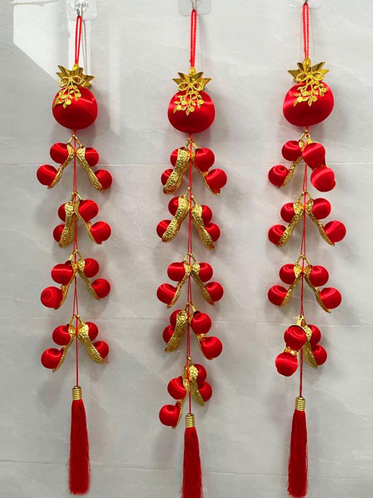 中传美新年乔迁挂饰创意小灯笼挂串进宅大吉挂件新居客厅立体吊件
