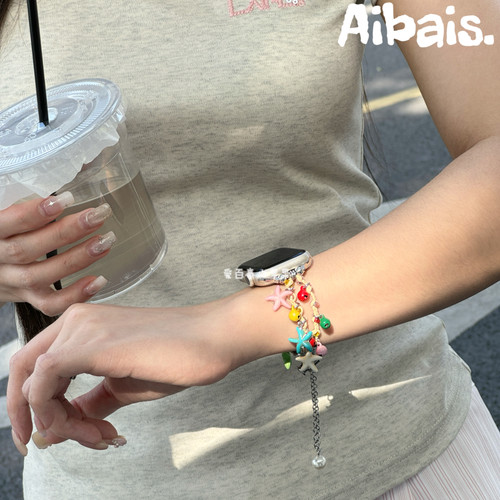 《海滩kt手链》夏天适用iwatch11苹果手表10表带applewatch9女8