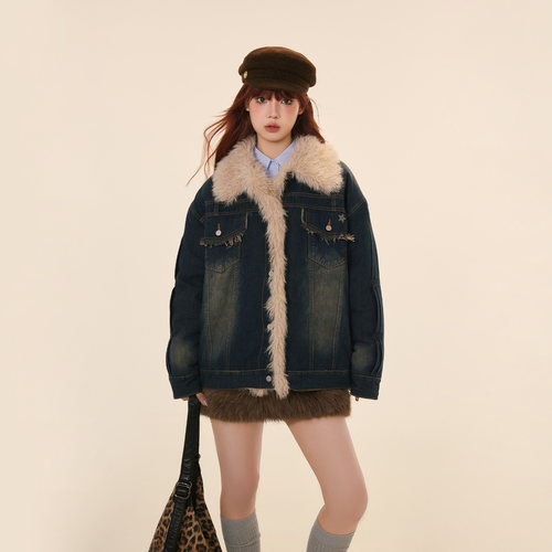 FPMZ常规款美式复古宽松牛仔外套