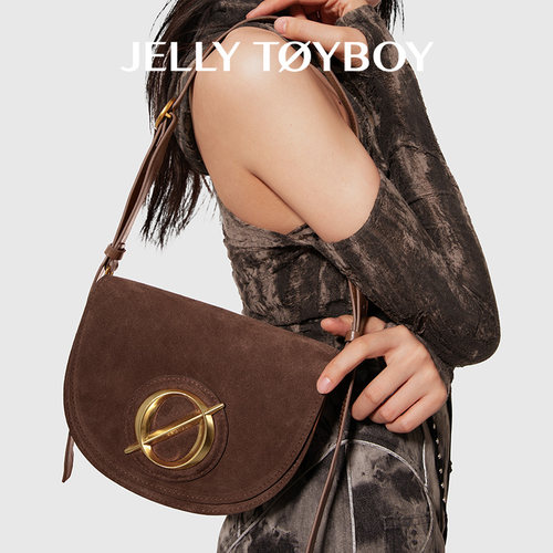 JTB设计师原创单肩斜跨马鞍包