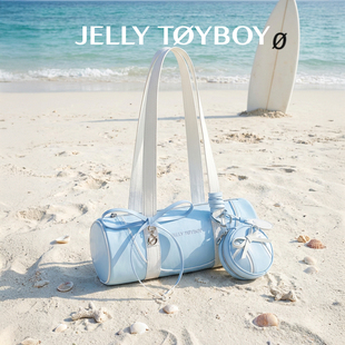 【新品】JTB云端徒步笔筒包.新款轻便机车包女小众腋下包单肩布包