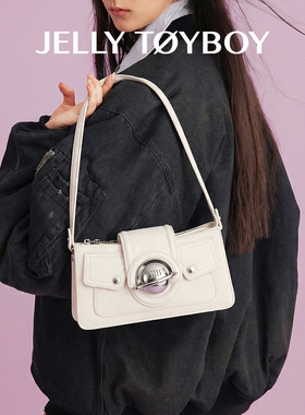 【孟佳同款】JTB千禧包.秋冬新款斜挎女包百搭白色腋下包豆腐包