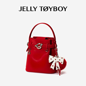 新品 JTB重构小水桶.新年本命年礼物红色婚包小包斜挎手提包