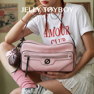 【新品】JTB极光吐司包.小众粉色腋下包女相机包机车包斜挎手提包