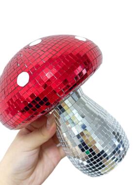 红蘑菇灯迪斯科球艺术家居摆件装饰MushroomDiscoBall