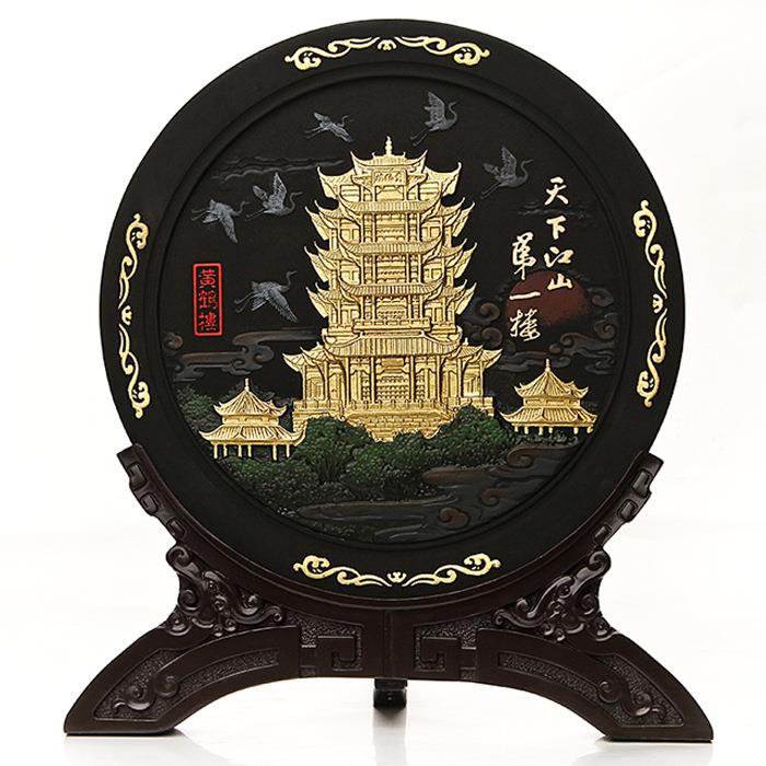 西安炭雕铜车马摆件旅送老外游纪念品定制促销礼品活性炭手工