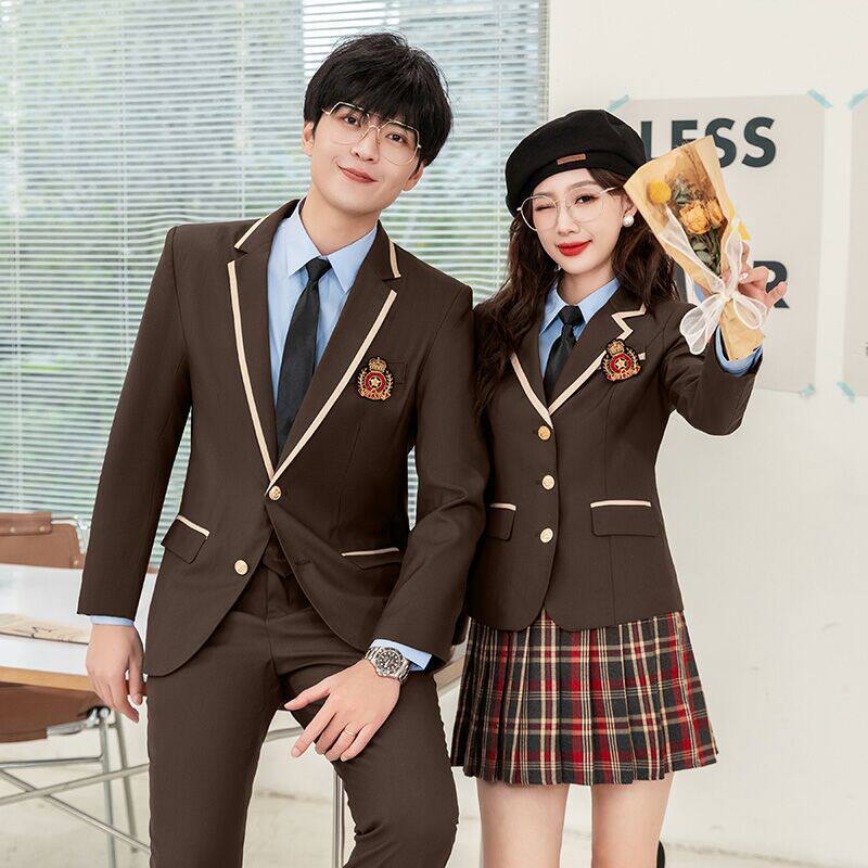 学院风高中生班服校服男女演讲比赛西装套装幼师工作服JK制服高级