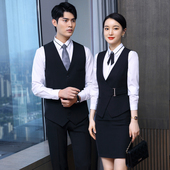 空姐制服职业套装 男女同款 气质马甲秋冬高铁乘务员物业保安工作服