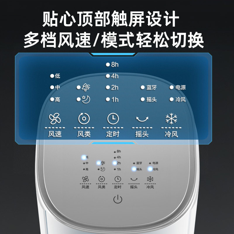 奥克斯空调扇制冷家用冷风机小型宿舍移动塔式水空调ST09ERY新款
