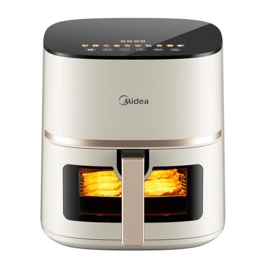 美的空气炸锅5L电子控制可视可调风力KZC5089底盘加热金属