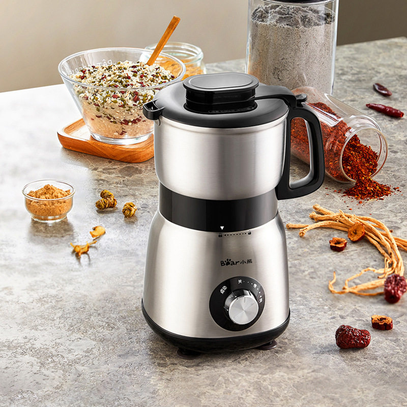 小熊fsj-a05n6打粉料理机粉碎机 不锈钢打粉研磨机咖啡磨豆机